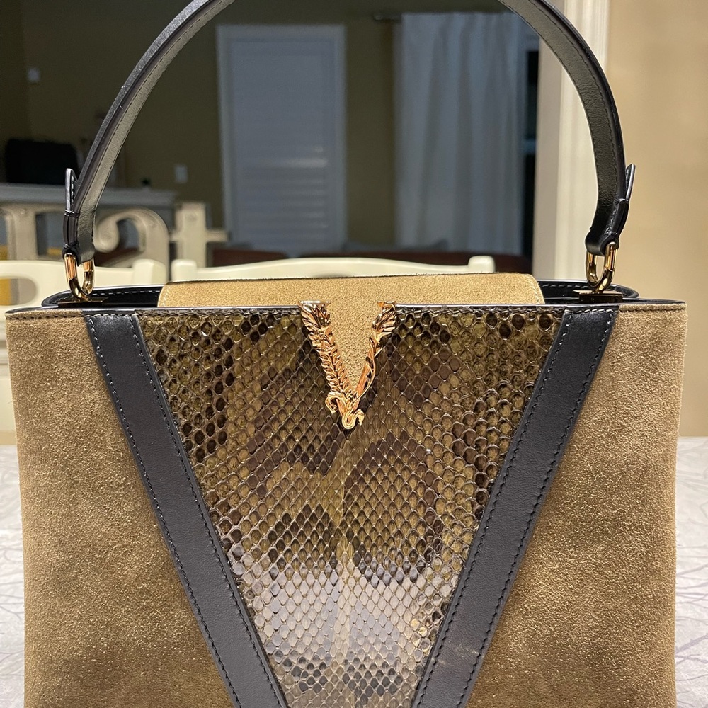 Versace Virtus Python Handbag - Authentic - Picture 7 of 11